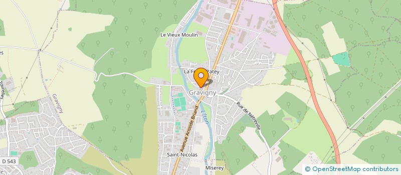 localisation de l'entreprise ASSOCIATION DU PROJET SOCIAL DU TERRITOIRE DU SIVU CAP NORD EST à GRAVIGNY