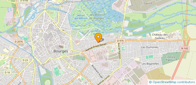 localisation de l'entreprise ASSOCIATION DU QUARTIER CHARLET  BOURGES