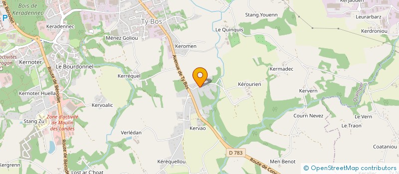 localisation de l'entreprise ASSOCIATION DU QUARTIER DE KEROURIEN à QUIMPER