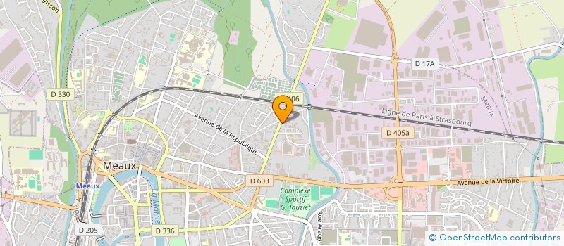 localisation de l'entreprise ASSOCIATION DU QUARTIER DE LA GROSSE PIERRE à MEAUX