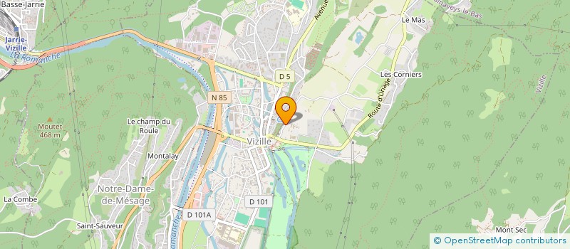 localisation de l'entreprise ASSOCIATION DU QUARTIER DE LA PAUTE  VIZILLE