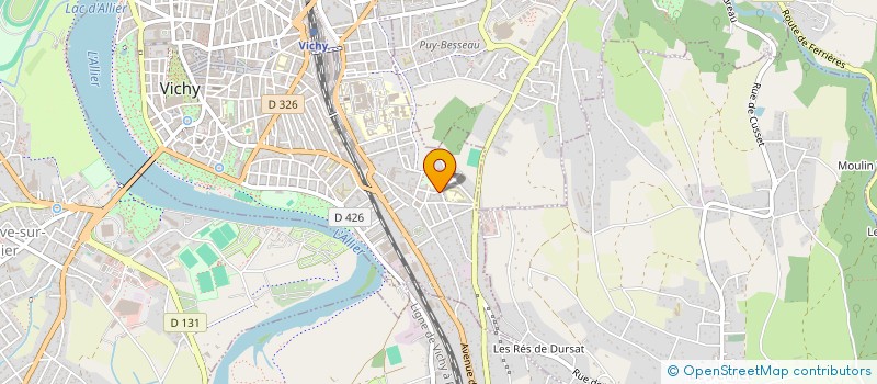 localisation de l'entreprise ASSOCIATION DU QUARTIER DES GARETS à VICHY
