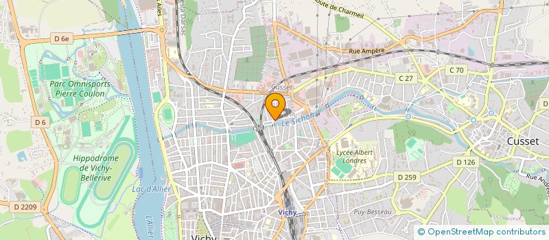 localisation de l'entreprise ASSOCIATION DU QUARTIER DES GRAVES à VICHY