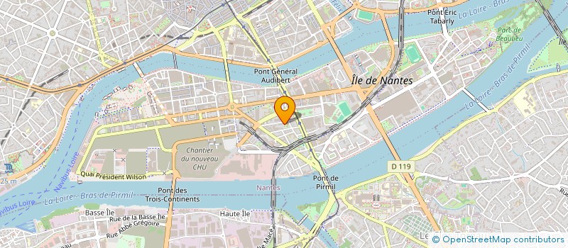 localisation de l'entreprise ASSOCIATION DU QUARTIER DES PONTS à NANTES