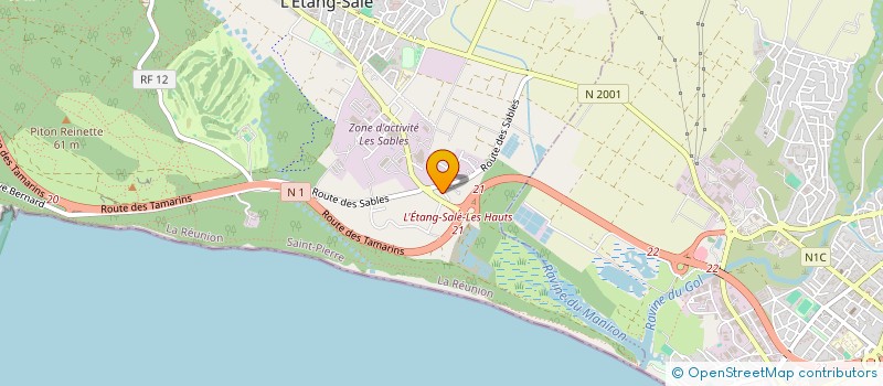 localisation de l'entreprise ASSOCIATION DU QUARTIER DES SABLES à L ETANG SALE