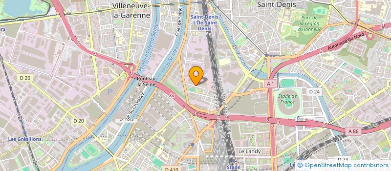 localisation de l'entreprise ASSOCIATION DU QUARTIER PLEYEL à SAINT-DENIS
