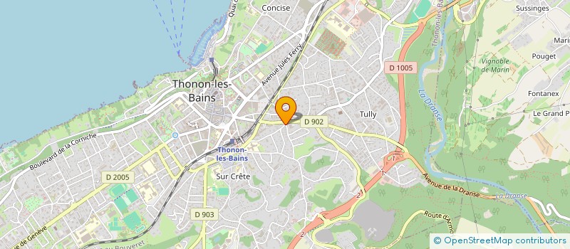 localisation de l'entreprise ASSOCIATION DU QUATOUR BYRON à THONON-LES-BAINS