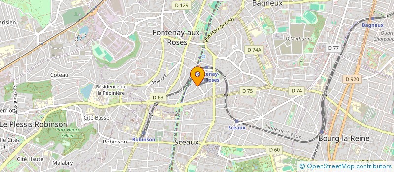 localisation de l'entreprise ASSOCIATION DU QUATUOR BONELLI à FONTENAY-AUX-ROSES