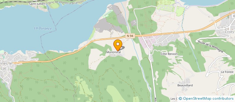 localisation de l'entreprise ASSOCIATION DU RANCH DU BOSCODON  CROTS