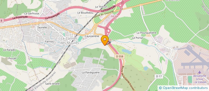localisation de l'entreprise ASSOCIATION DU REAL MARTIN à LE CANNET-DES-MAURES