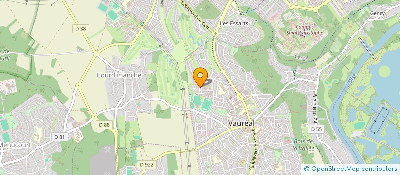 localisation de l'entreprise ASSOCIATION DU REGARD  VAUREAL