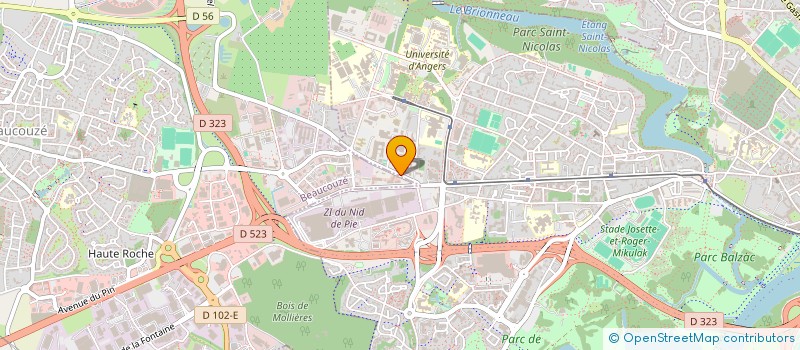 localisation de l'entreprise ASSOCIATION DU RESEAU REGIONAL DES INSTITUTS DE FORMATION AU TRAVAIL SOCIAL à ANGERS