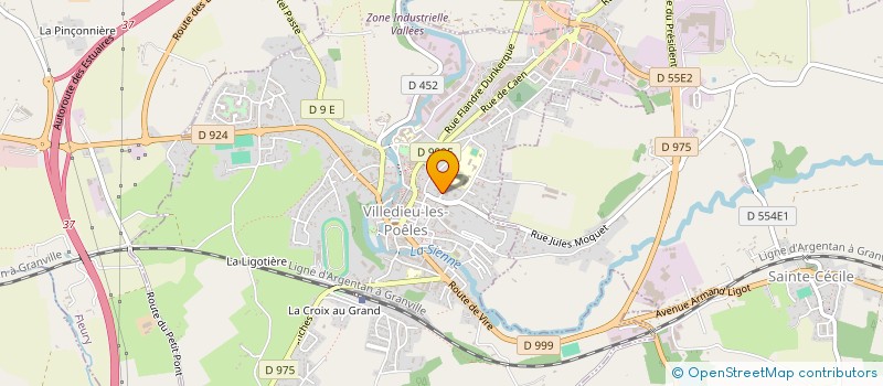 localisation de l'entreprise ASSOCIATION DU RESEAU SCOLAIRE LE DINANDIER  VILLEDIEU-LES-POELES-ROUFFIGNY