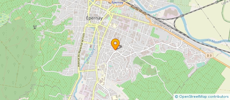 localisation de l'entreprise ASSOCIATION DU RESTAURANT ADMINISTRATIF DU CENTRE DES IMPOTS D EPERNAY à EPERNAY