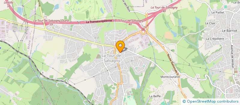 localisation de l'entreprise ASSOCIATION DU RESTAURANT D'ENFANTS à LA TOUR-DE-SALVAGNY
