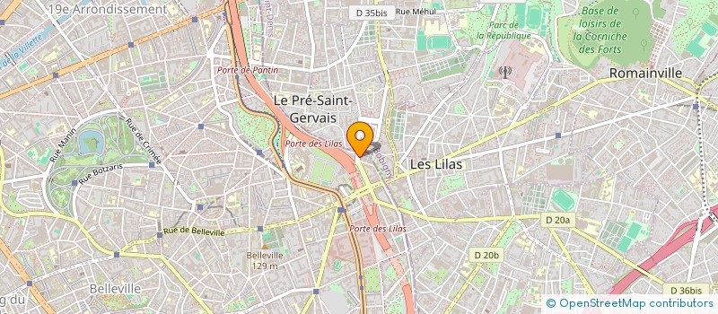 localisation de l'entreprise ASSOCIATION DU RESTAURANT INTER-ENTREPRISES VITALYS  PARIS