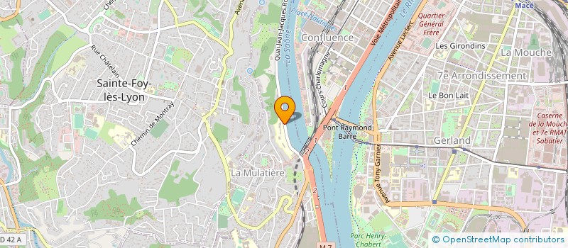 localisation de l'entreprise ASSOCIATION DU RHONE A LA VOLGA à LA MULATIERE