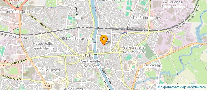 localisation de l'entreprise ASSOCIATION DU ROCK A L'AME à LAVAL