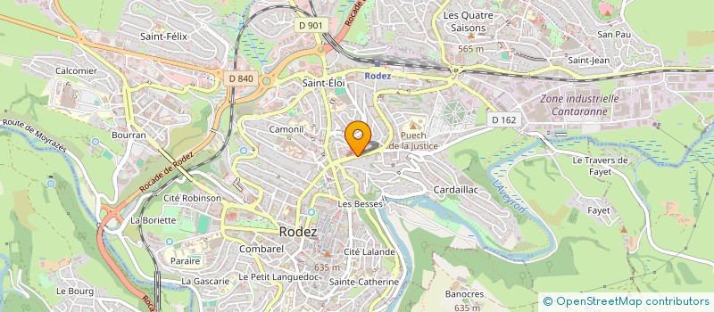 localisation de l'entreprise ASSOCIATION DU SACRE COEUR à RODEZ