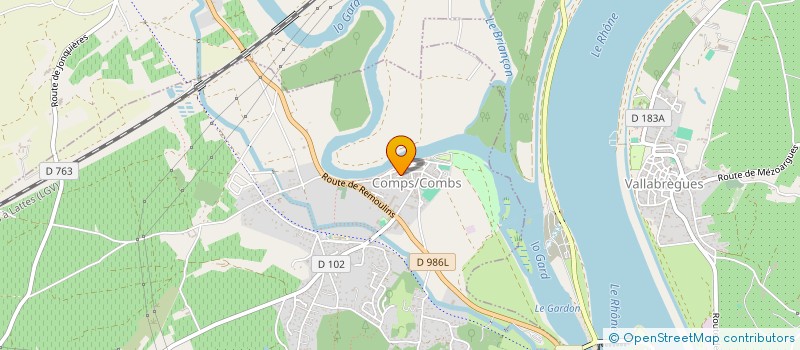 localisation de l'entreprise ASSOCIATION DU SANTON A LA CRECHE PROVENCALE  COMPS