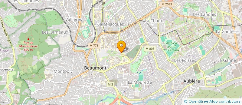 localisation de l'entreprise ASSOCIATION DU SERVICE DE NEUROLOGIE  DE CLERMONT FERRAND  CLERMONT FERRAND