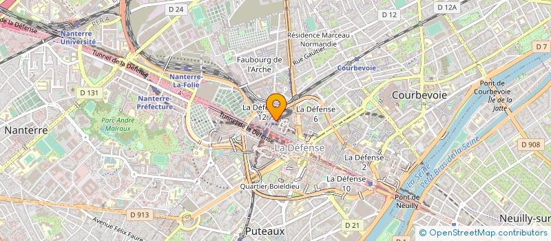 localisation de l'entreprise ASSOCIATION DU SITE DE LA DEFENSE à NANTERRE
