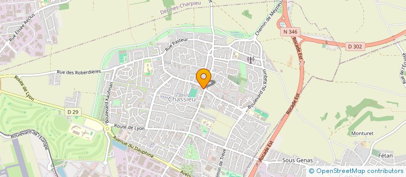 localisation de l'entreprise ASSOCIATION DU SOU DES ECOLES DE CHASSIEU  CHASSIEU