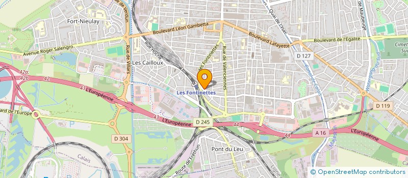 localisation de l'entreprise ASSOCIATION DU SQUARE DES FONTINETTES  CALAIS