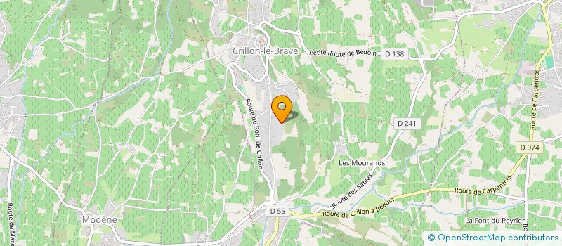 localisation de l'entreprise ASSOCIATION DU TENNIS A CRILLON  CRILLON-LE-BRAVE