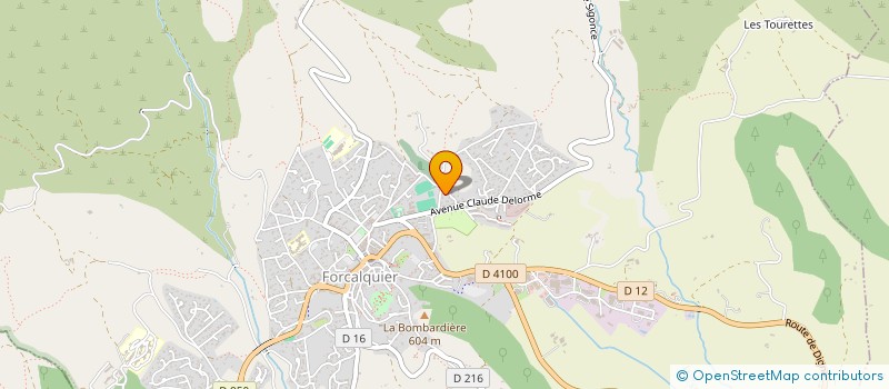 localisation de l'entreprise ASSOCIATION DU TENNIS CLUB à FORCALQUIER