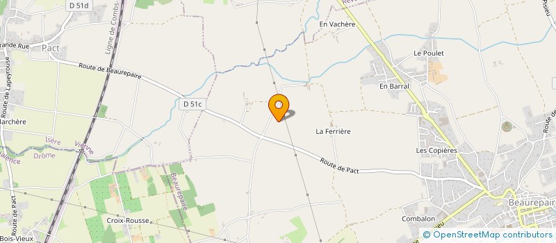 localisation de l'entreprise ASSOCIATION DU TIROIR  BEAUREPAIRE