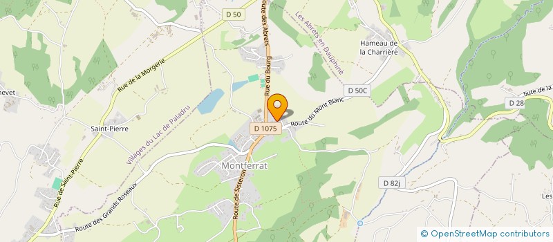 localisation de l'entreprise ASSOCIATION DU TRAIL DU LAC DE PALADRU  MONTFERRAT