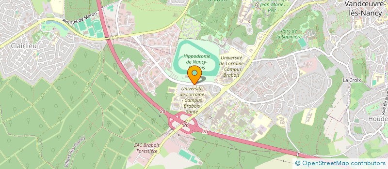 localisation de l'entreprise ASSOCIATION DU TUTORAT EN PHARMACIE DE NANCY  VANDUVRE-LES-NANCY