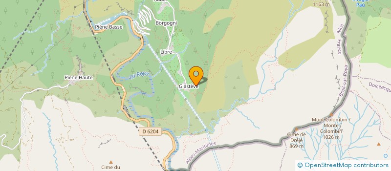 localisation de l'entreprise ASSOCIATION DU VALLON DE DREI  BREIL-SUR-ROYA