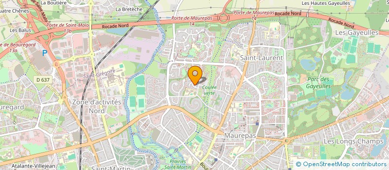 localisation de l'entreprise ASSOCIATION DU VILLAGE DE L'OUEST DE RENNES PATTON à RENNES