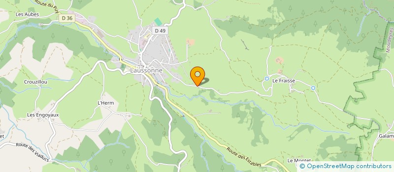 localisation de l'entreprise ASSOCIATION DU VILLAGE DU FRAISSE DE LAUSSONNE  LAUSSONNE