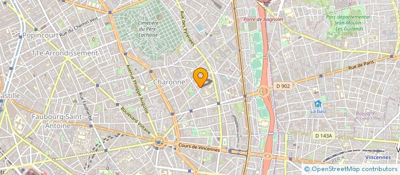 localisation de l'entreprise ASSOCIATION DUMAS REUNION  PARIS