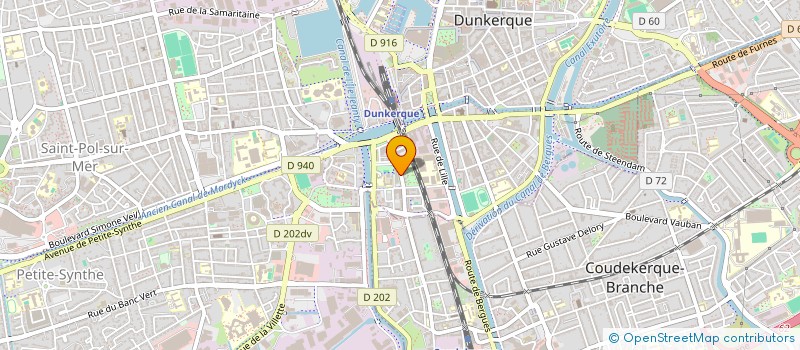 localisation de l'entreprise ASSOCIATION DUNKERQUE JEU DE MAIL PETANQUE  DUNKERQUE