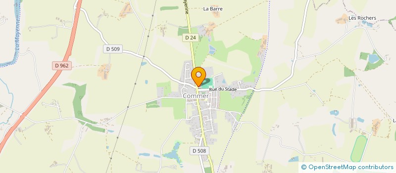 localisation de l'entreprise ASSOCIATION DYNAMICK GYM COMMER  COMMER