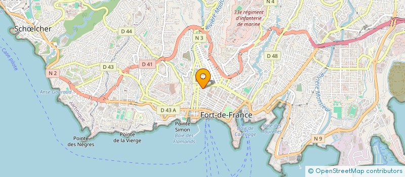 localisation de l'entreprise ASSOCIATION DYNAMIQUE FOYALAISE  FORT-DE-FRANCE