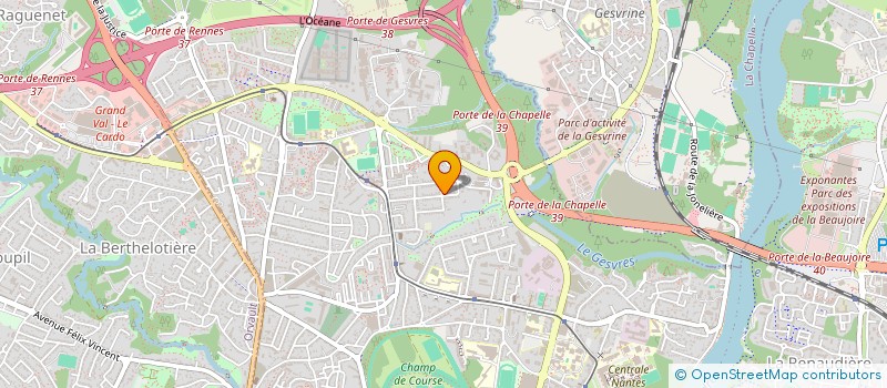 localisation de l'entreprise ASSOCIATION DYNAMO NANTES EST à NANTES