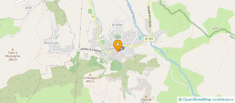 localisation de l'entreprise ASSOCIATION E CHJUSELLE DI SANTA RESTITUTA  CALENZANA