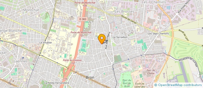 localisation de l'entreprise ASSOCIATION E-CLIC à BRON
