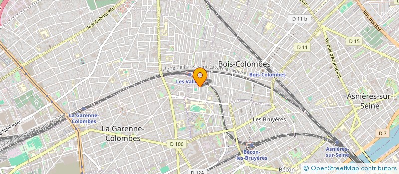 localisation de l'entreprise ASSOCIATION E.F.C.  BOIS-COLOMBES