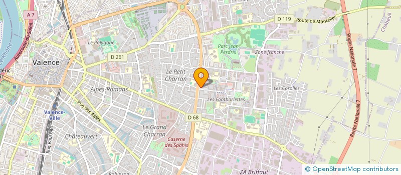 localisation de l'entreprise ASSOCIATION E I E P à VALENCE