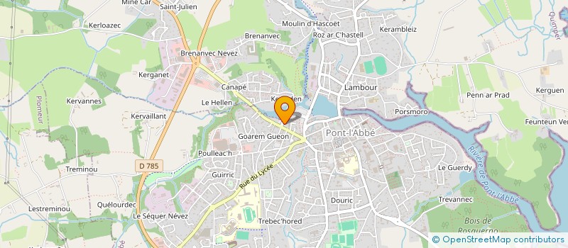 localisation de l'entreprise ASSOCIATION E-KER à PONT-L'ABBE