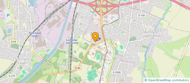 localisation de l'entreprise ASSOCIATION E.S.T. VAL  AULNOY-LEZ-VALENCIENNES