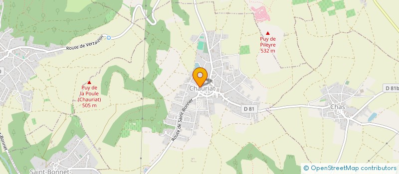 localisation de l'entreprise ASSOCIATION EAU JUSTE PRIX  CHAURIAT