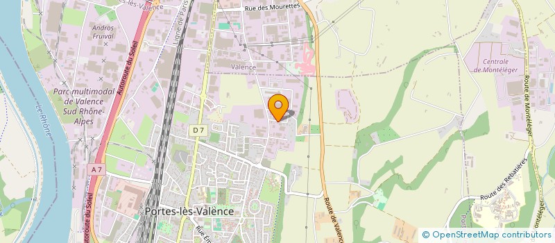 localisation de l'entreprise ASSOCIATION EAUX DE VIE  PORTES-LES-VALENCE