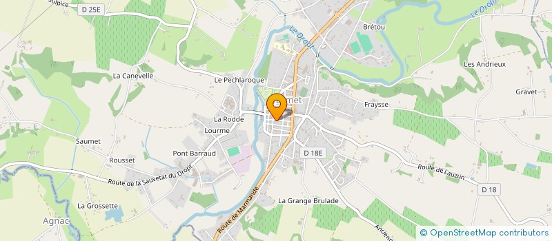 localisation de l'entreprise ASSOCIATION ECART  EYMET